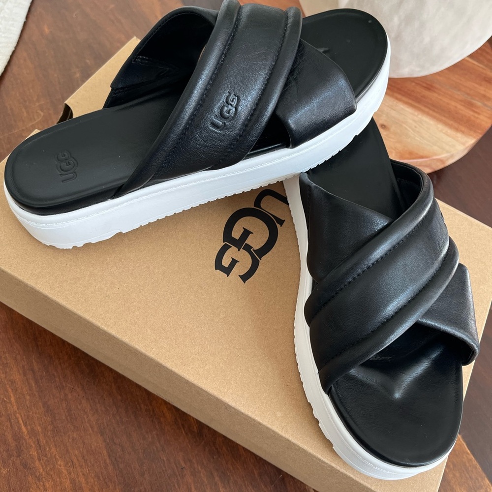 UGG Black Zayne Crossband Sandal - Picture 2 of 4